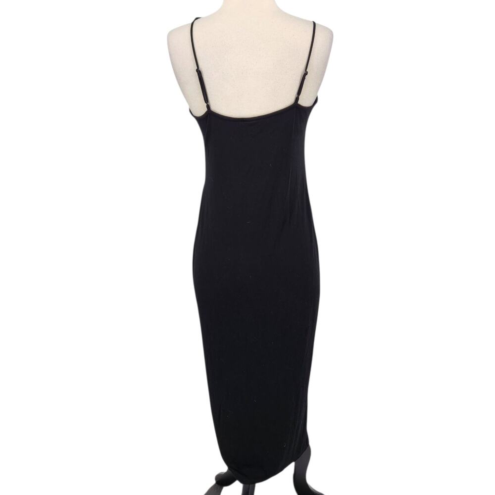 & Other Stories Asymmetrical Neckline Midi Tank Column Dress Sleek Minimalist - Picture 6 of 7